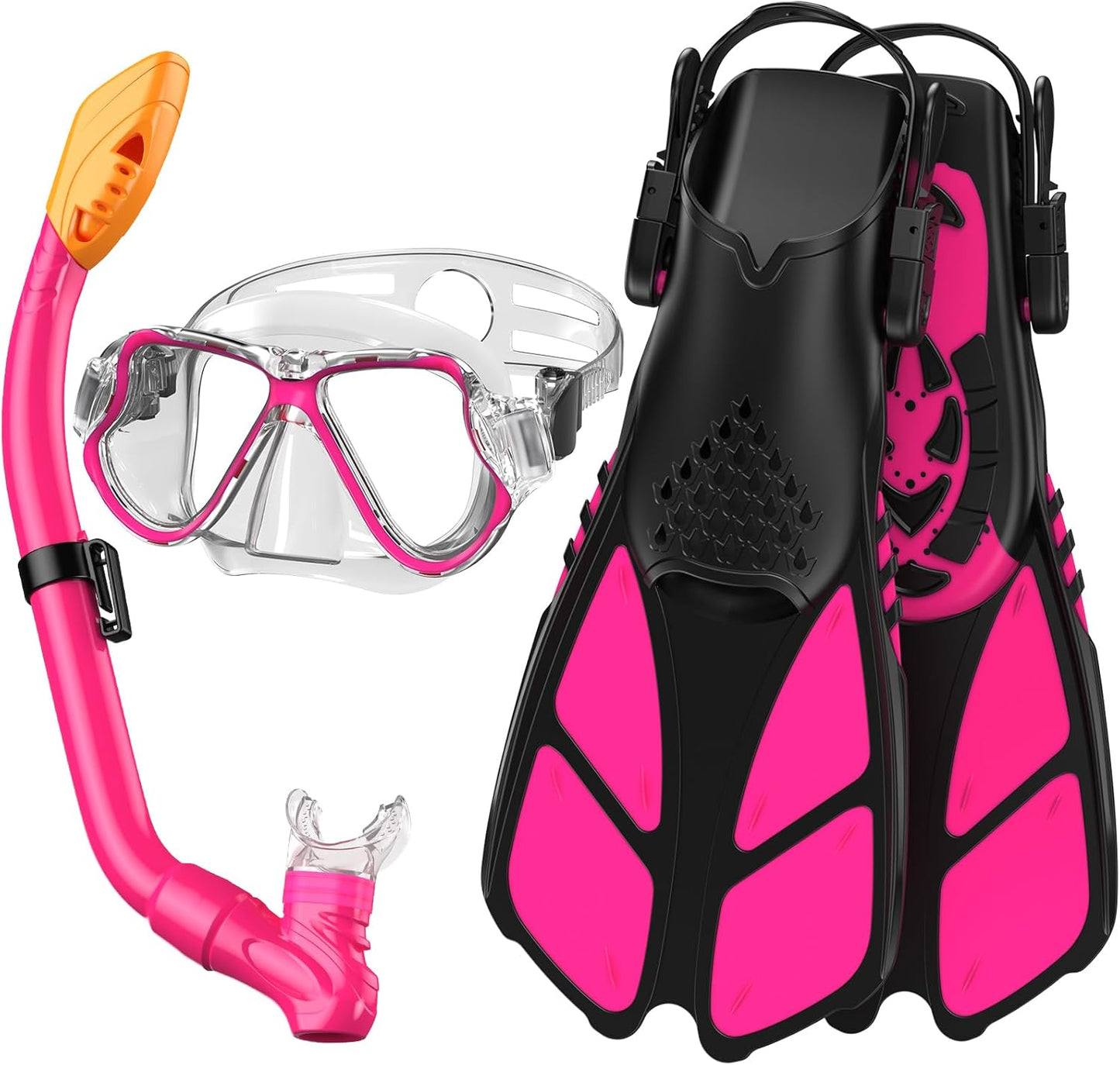 Adicop Kids Snorkel Set | Panoramic Mask + Dry Top Snorkel