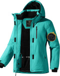 Waterproof Ski Snow Jacket for Women - Warm Fleece Lined