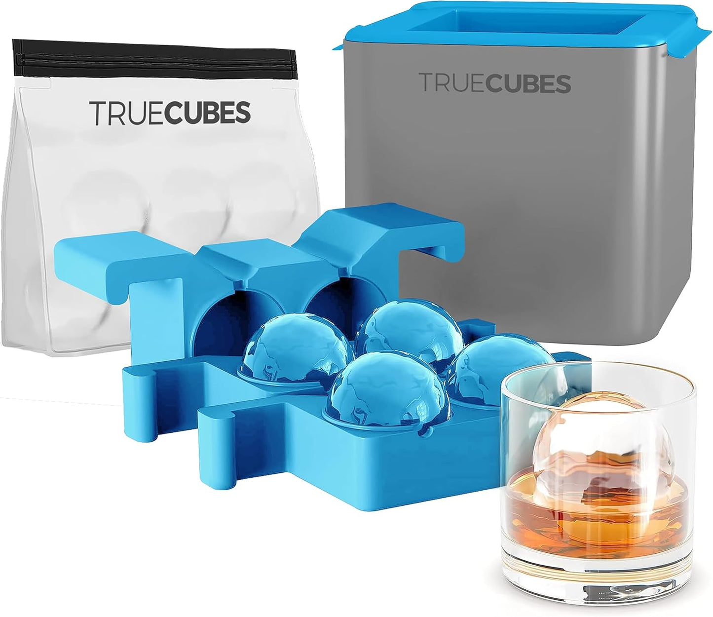 Crystal Clear Ice Sphere Ball Maker for Perfect Cocktails