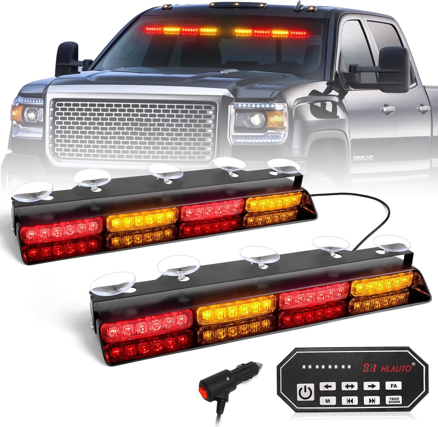 HLauto 604N Emergency Dash Strobe Lights for Safety and Visibility