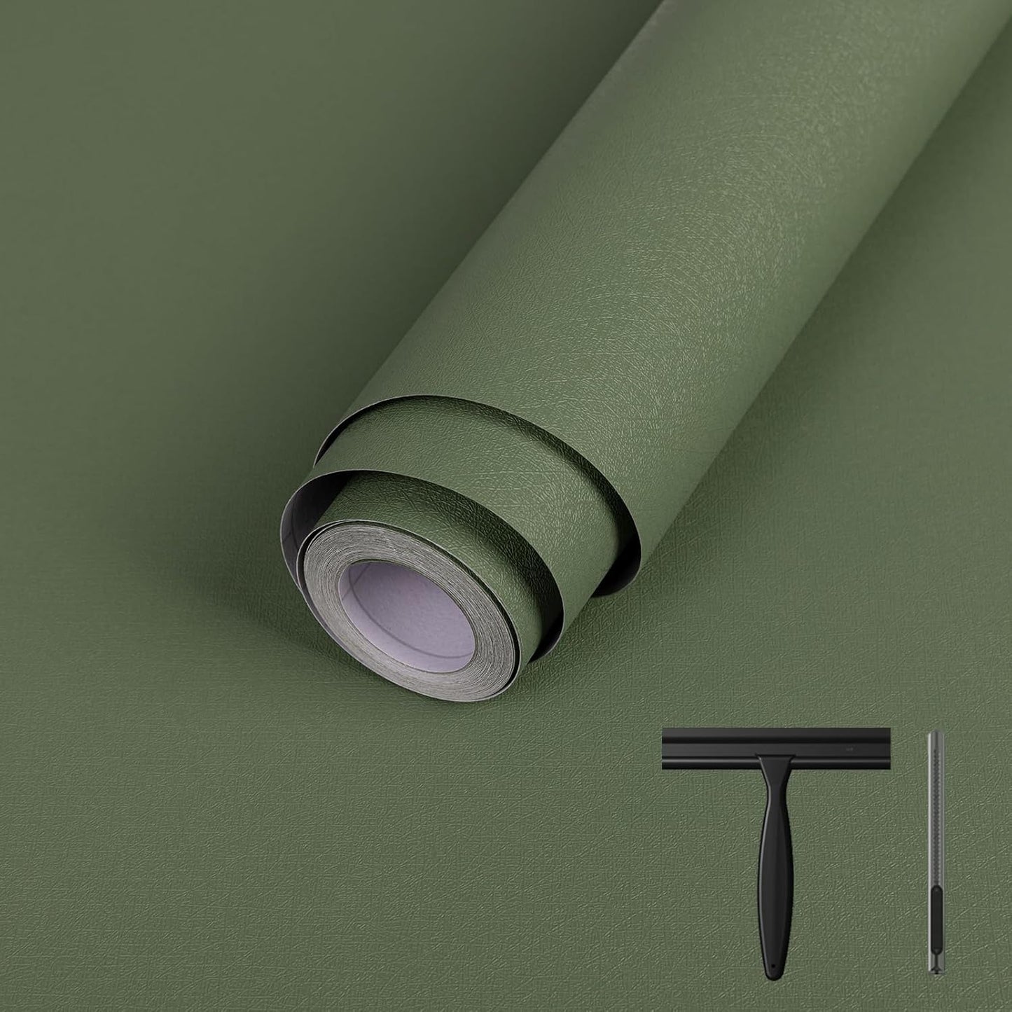 Abyssaly Green Wallpaper Peel and Stick for Cabinets and Drawers