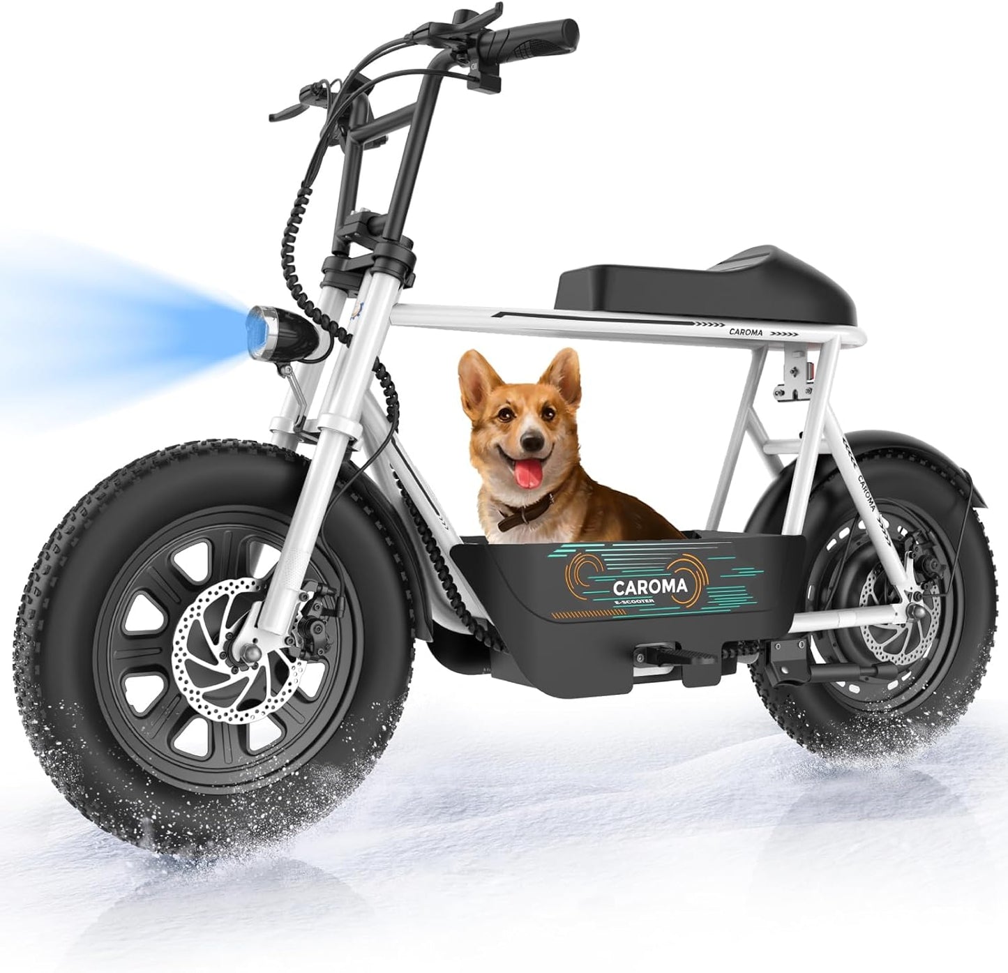 Caroma Peak 1200W Electric Scooter with Seat for Adults