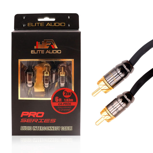 Elite Audio Pro Series 6ft RCA Cable for Superior Sound Quality