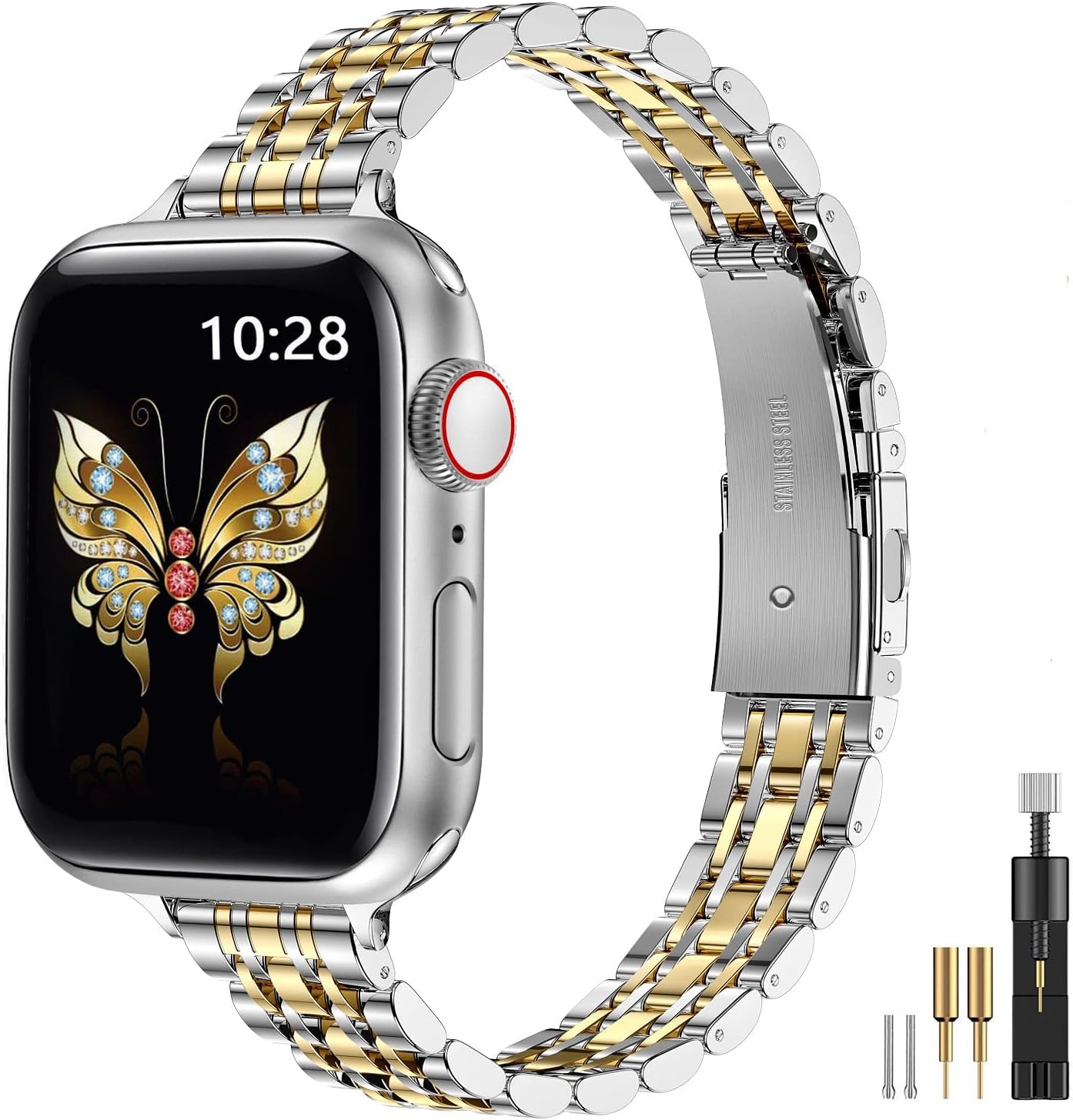 Elegant Stainless Steel Band for Apple Watch