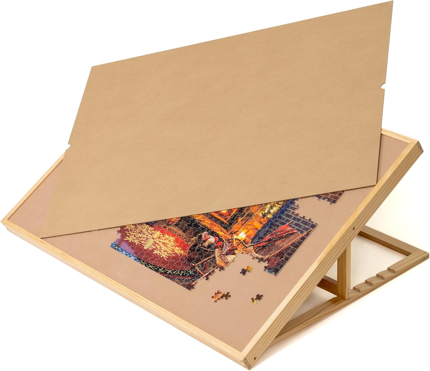 Lavievert 1500 Piece Adjustable Puzzle Board with Wooden Cover