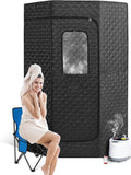 Portable Full-Size Sauna Experience - 9 Heat Levels, 90 Min Timer