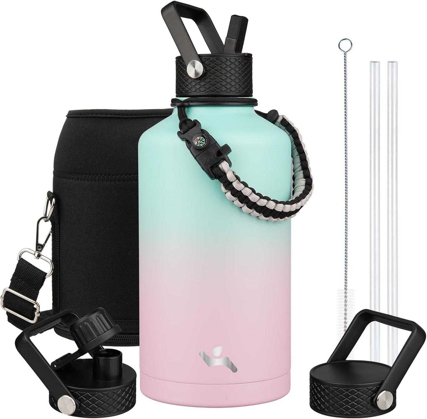 Insulated Water Bottle with Straw, 87 oz for Hydration Needs