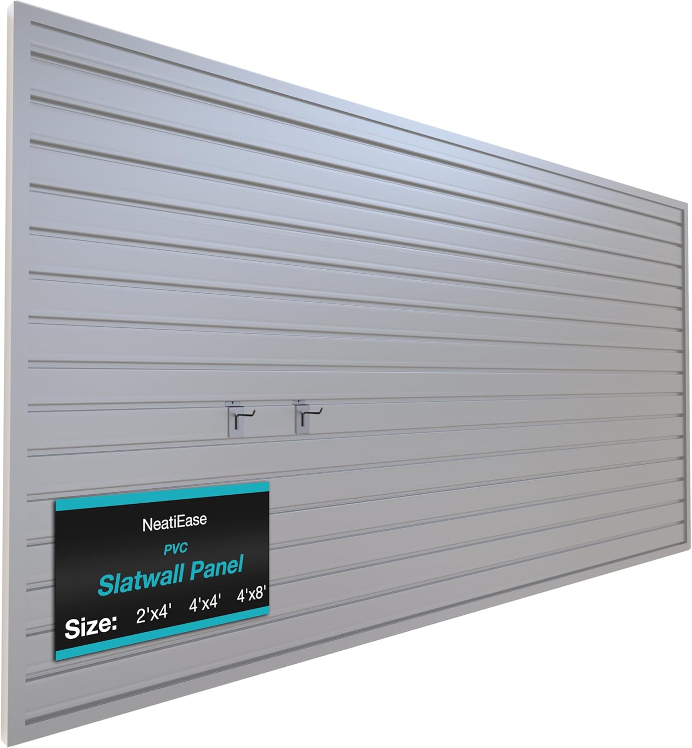 NeatiEase Slatwall Panel Wall Storage System for Garage Organization