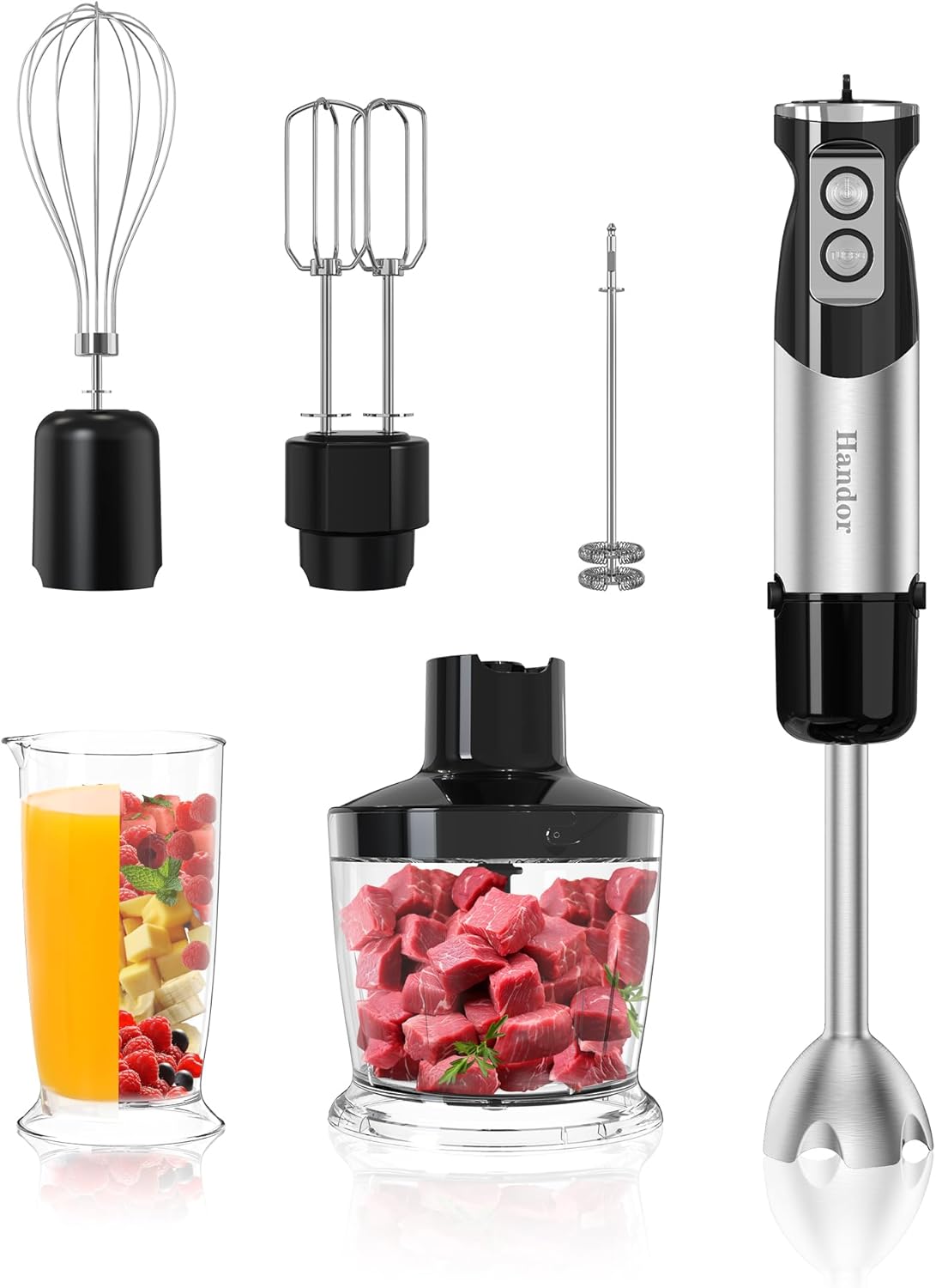 Danett 1000W 6-in-1 Hand Blender: Versatile Power!