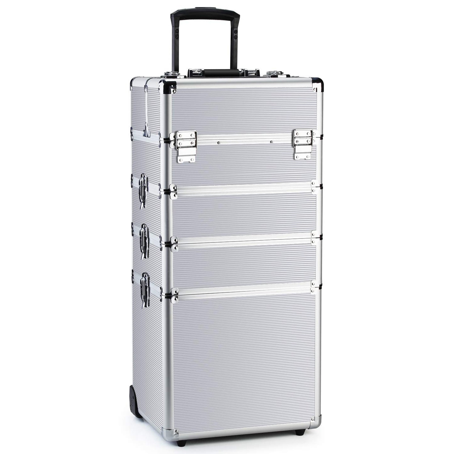OUDMAY 4-in-1 Makeup Rolling Train Case for Professionals