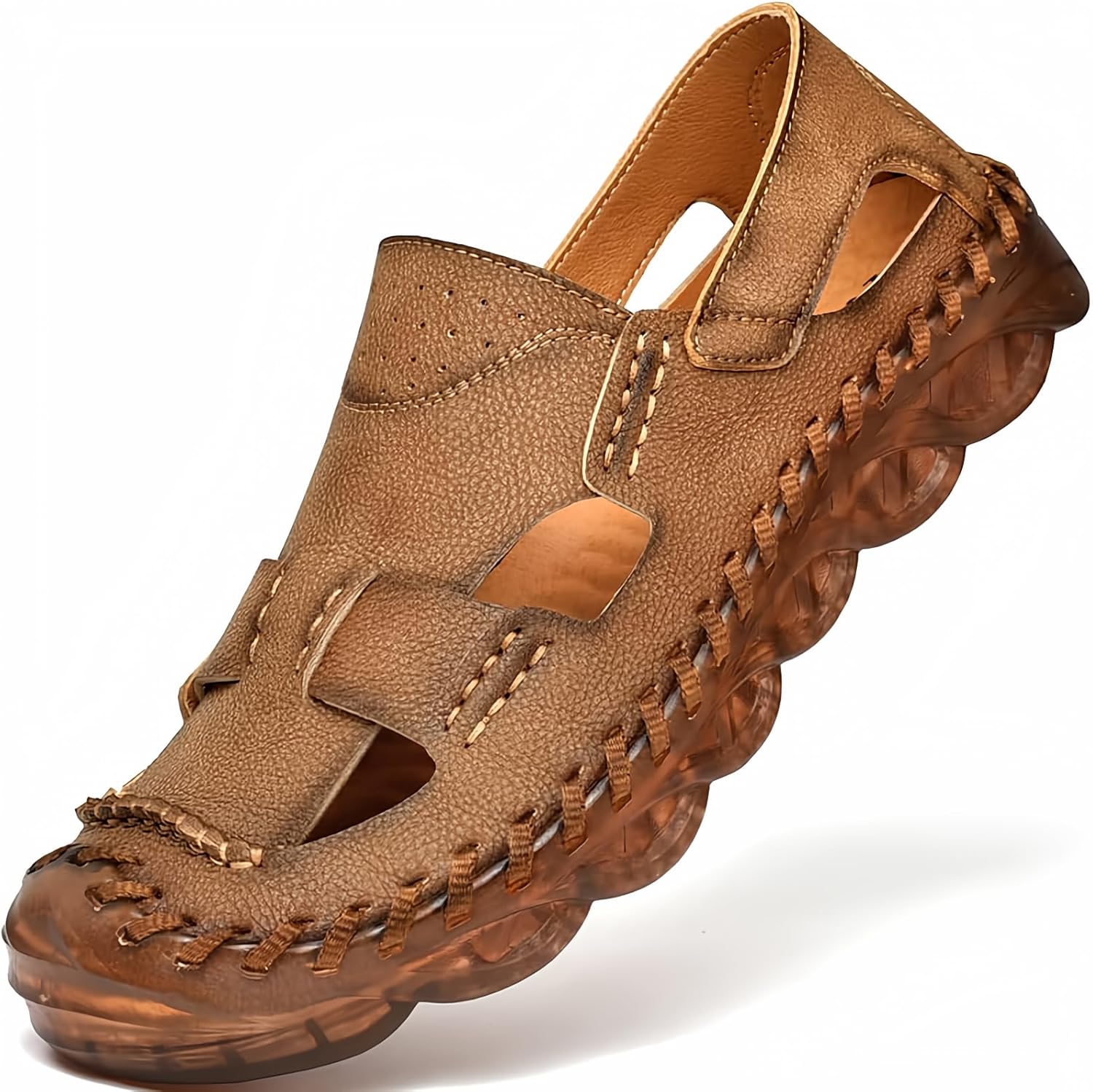 Breathable Leather Men's Sandals - Big Size