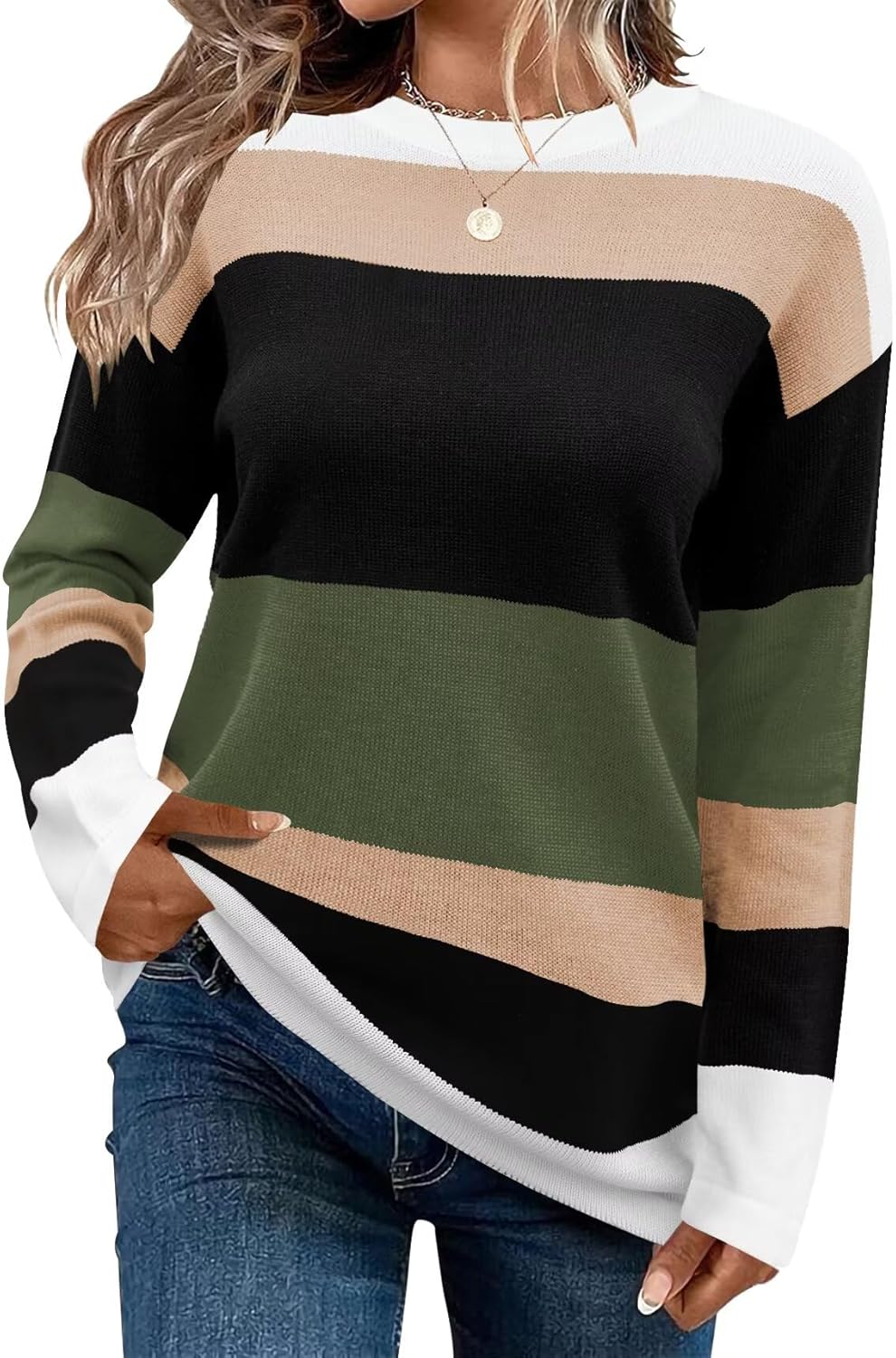 Cute Striped Sweaters for Women - Cozy Fall Fashion Essential