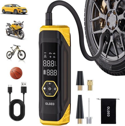Olgeo Cordless Tire Inflator - 180PSI Speed