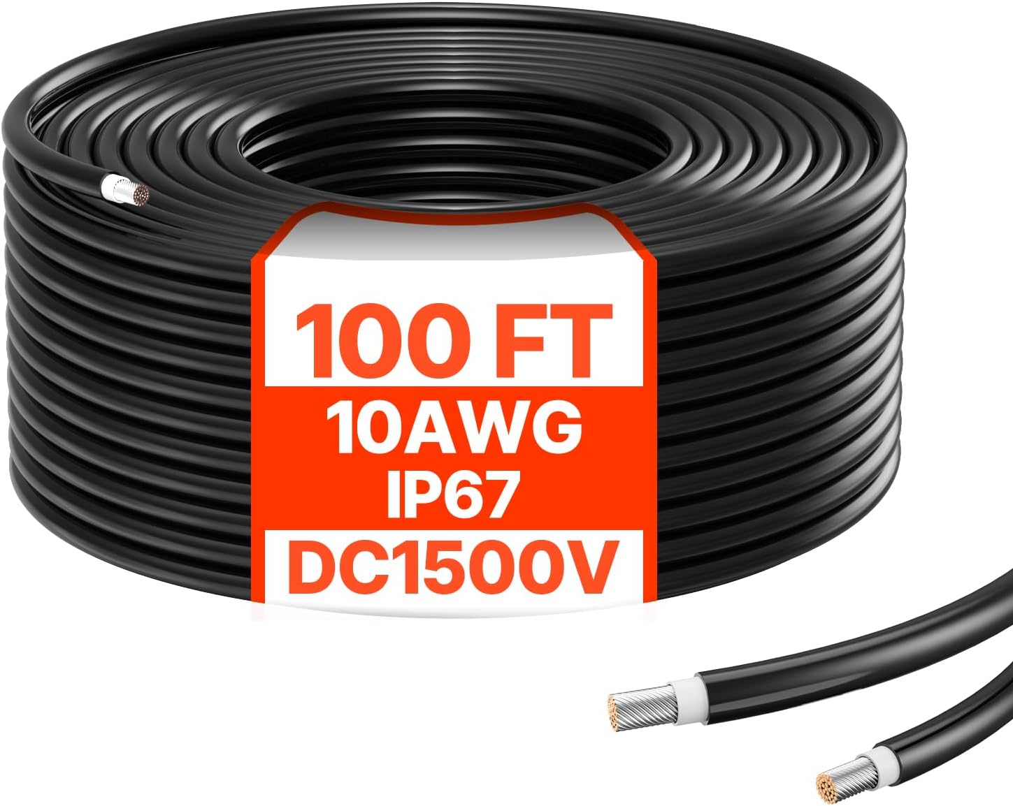 VEVOR 100FT Solar Panel Extension Cable for Efficient Power
