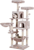 Heybly Cat Tree 70 in Tall Cat Tower Condo - Stable Play & Rest