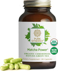 PURE SYNERGY Matcha Power Capsules for Enhanced Energy & Alertness