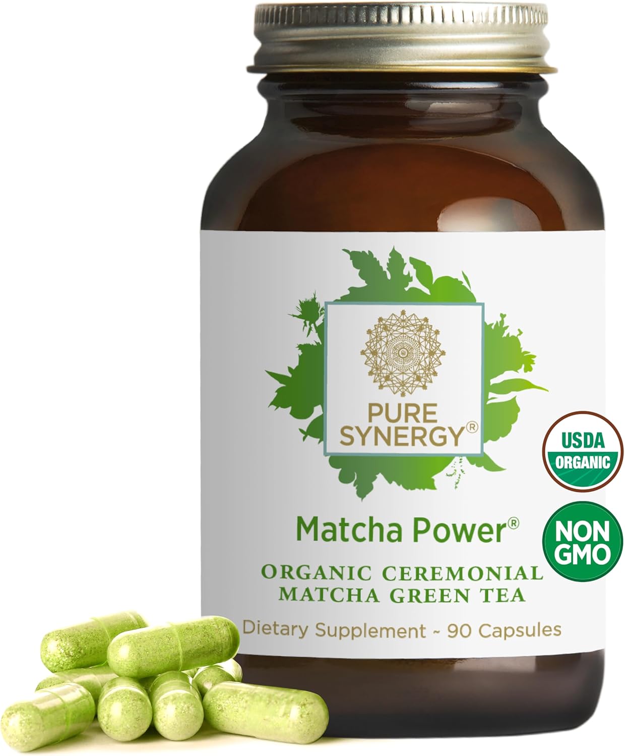 PURE SYNERGY Matcha Power Capsules for Enhanced Energy & Alertness