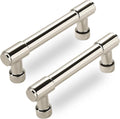 10 Pack Polished Nickel Cabinet Pulls 3 in Hole Centers - Durable