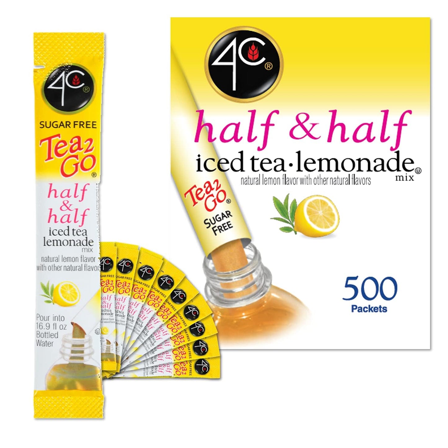 4C Powder Drink Stix Half & Half 450 Count Refreshing Flavorings