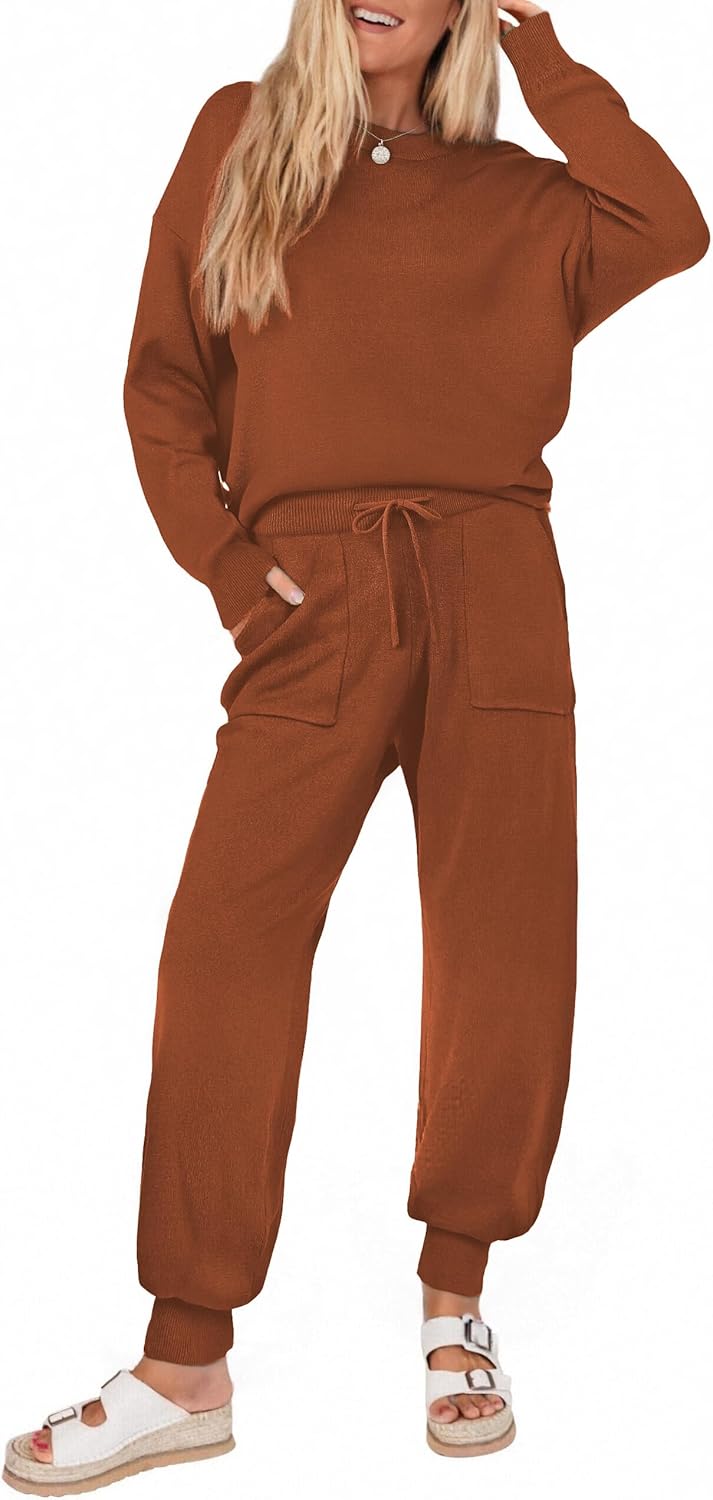 Ekouaer Women's 2 Piece Lounge Set for Cozy Comfort and Style