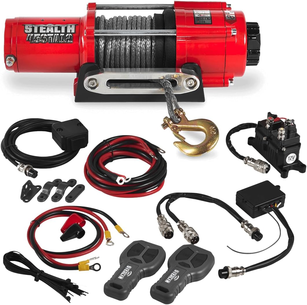 Stealth Winches 4500 lb Electric Winch for Towing Recovery