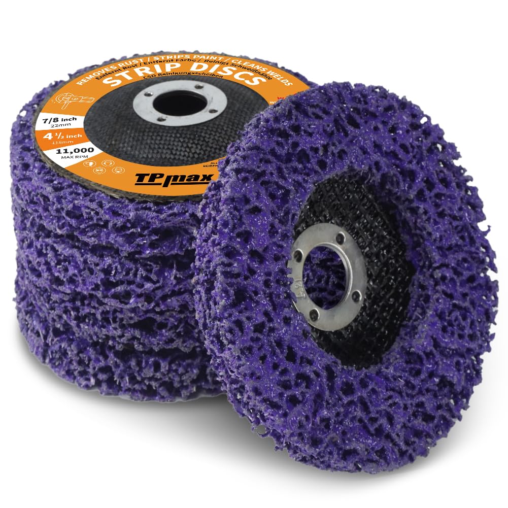 TPmax 5-Pack Purple Stripping Discs - Remove Rust & Paint Easily