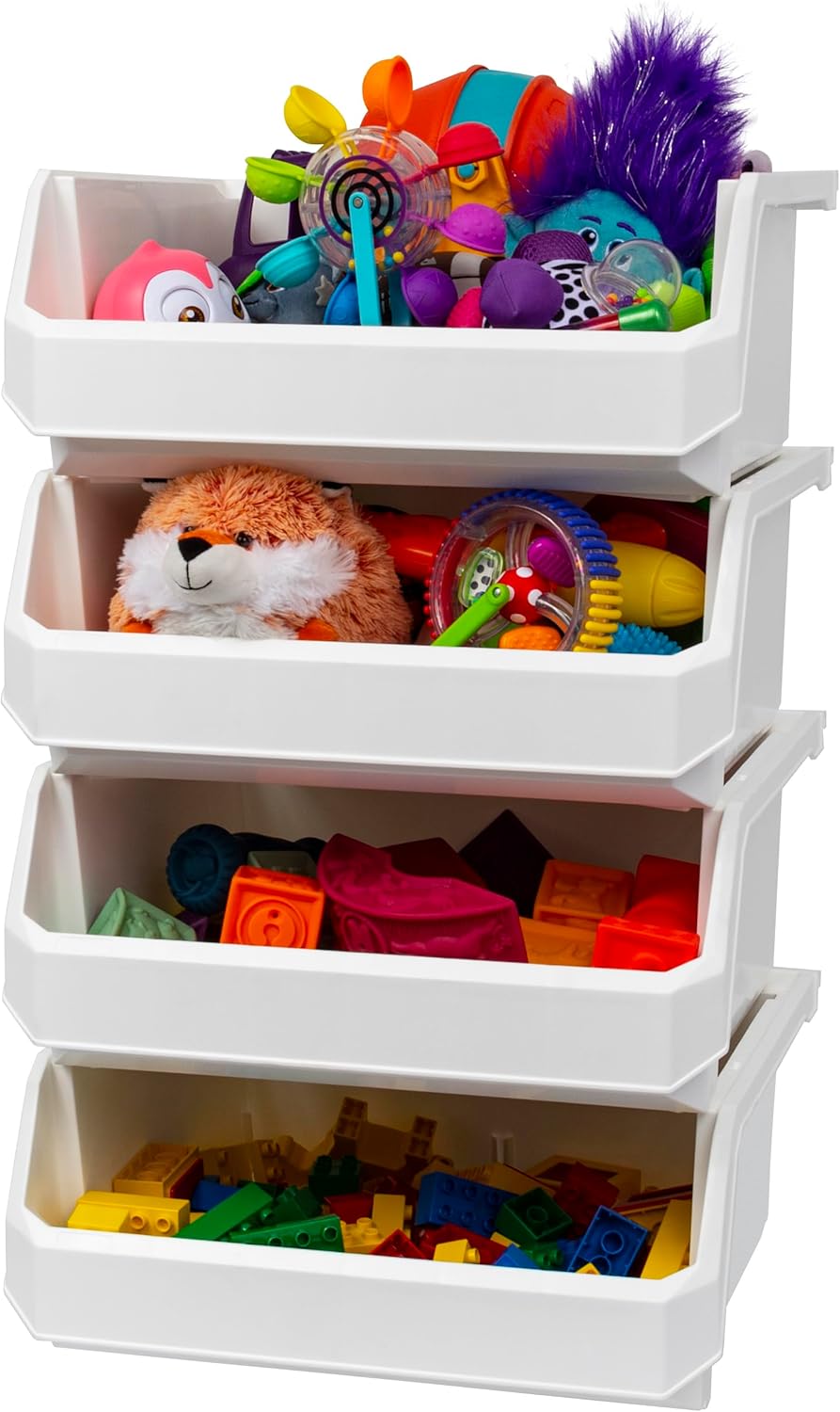 Extra Large Plastic Storage Containers for Organizing Bins