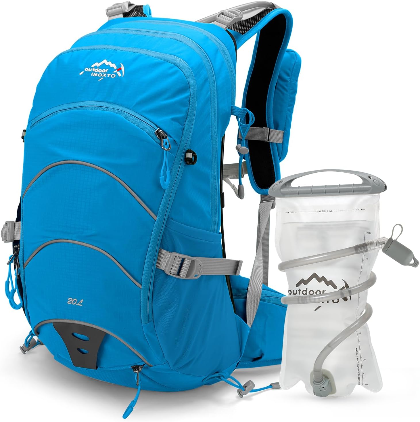Hydration Pack 20L Backpack with 2L Bladder for Outdoor Adventures