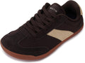 WHITIN Wide Barefoot Sneakers for Women - Brogue Toe Cap Style allows