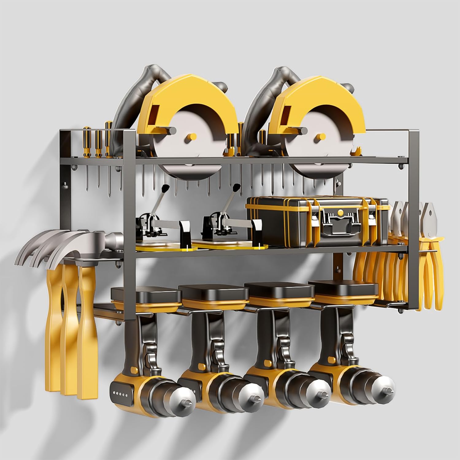 Effortless Drill Storage Rack - Organize with Ease!