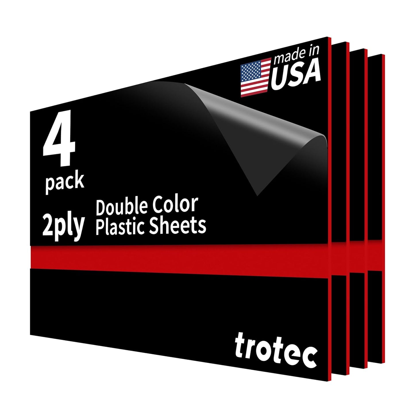 Trotec TroLase Laser Engraving Double Color Plastic Sheet 12x20