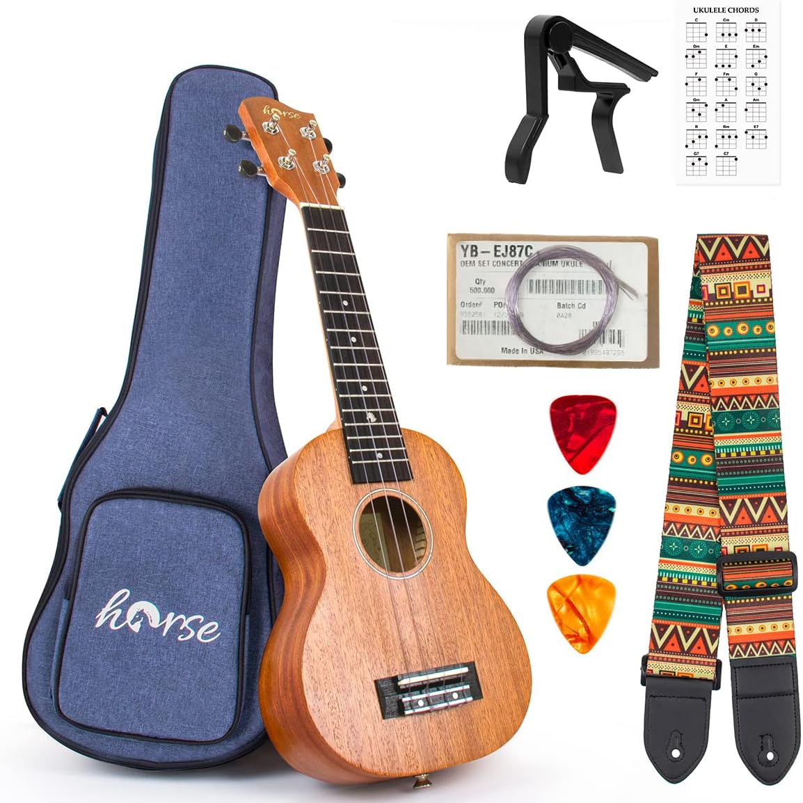 21 Inch Professional Soprano Ukulele for Beginners and Adults