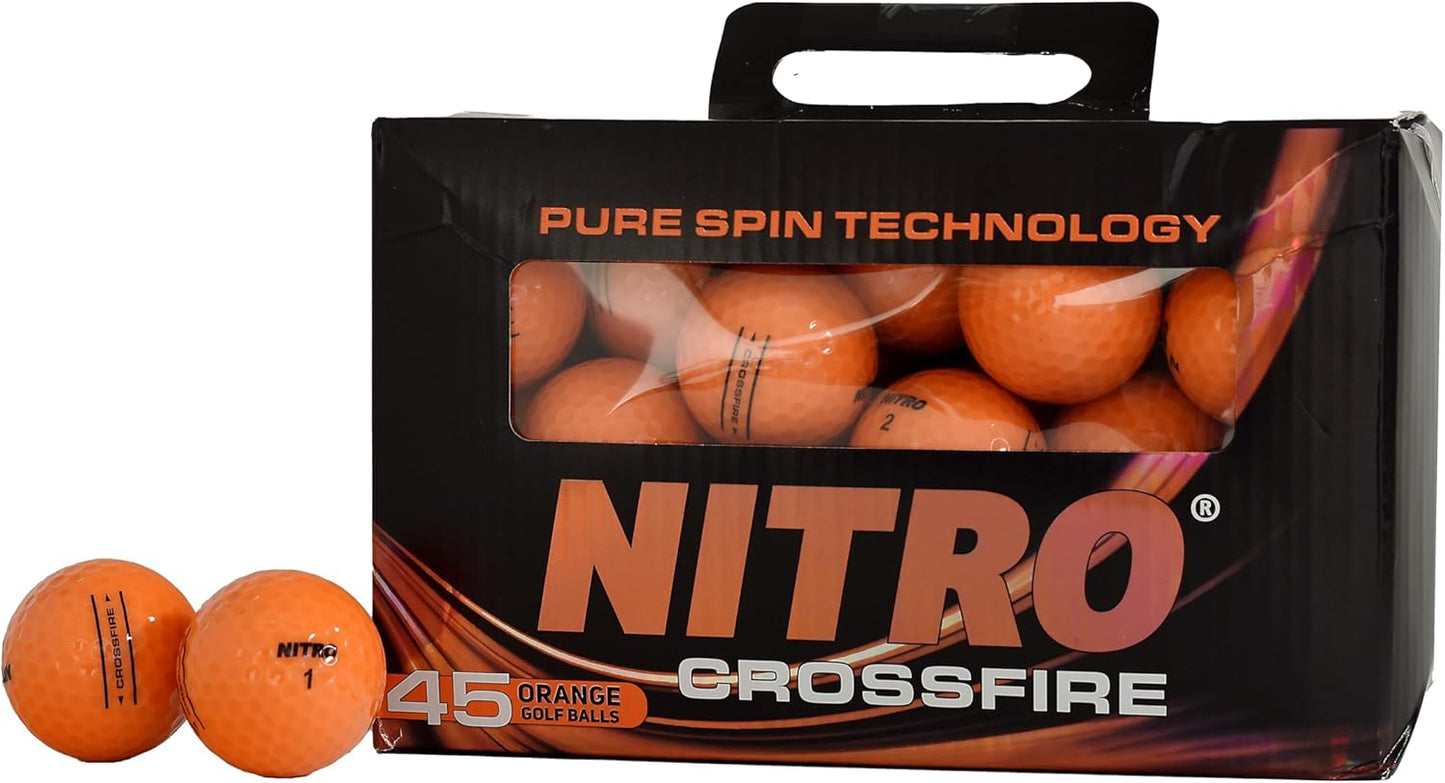 Long Distance Drives: Nitro Crossfire Orange Golf Balls