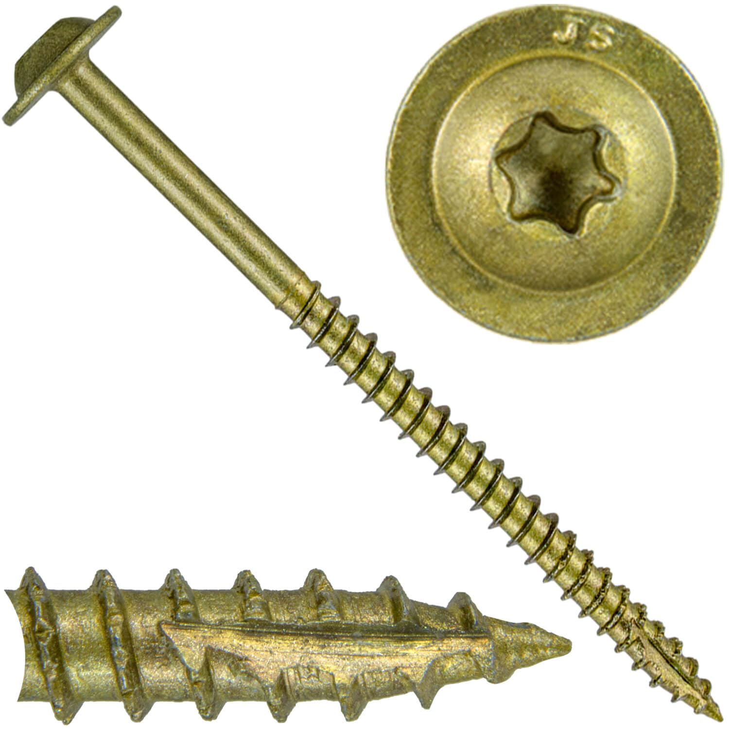 10 x 3 Exterior Coated Modified Truss Head Cabinet Screws