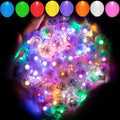 Aogist 200pcs 10-Colors Mini Lights for Balloons - Bright, Waterproof