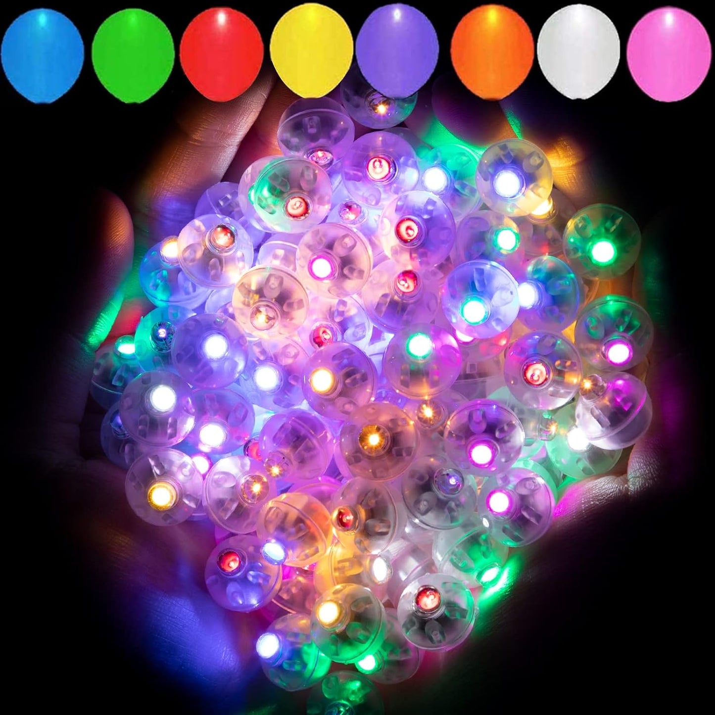 Aogist 200pcs Mini Lights for Balloon Decor, Waterproof LED