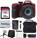 Kodak PIXPRO AZ425 Digital Camera Red Bundle - 42x Zoom Ready