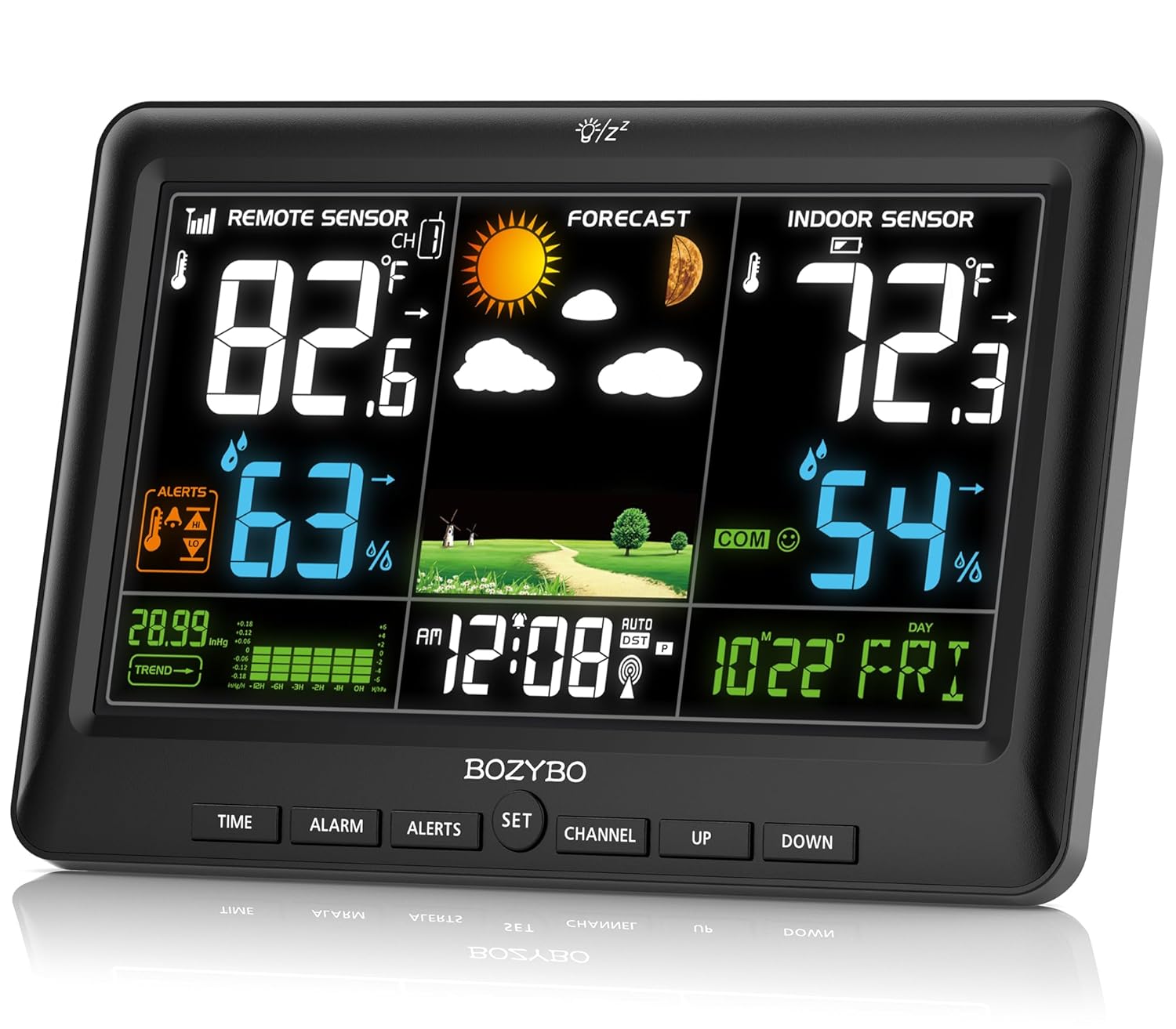 Wireless Indoor Outdoor Thermometer with Atomic Clock Features