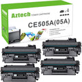 Aztech Compatible 05A CE505A Toner Cartridge 4-Pack - Value Pack
