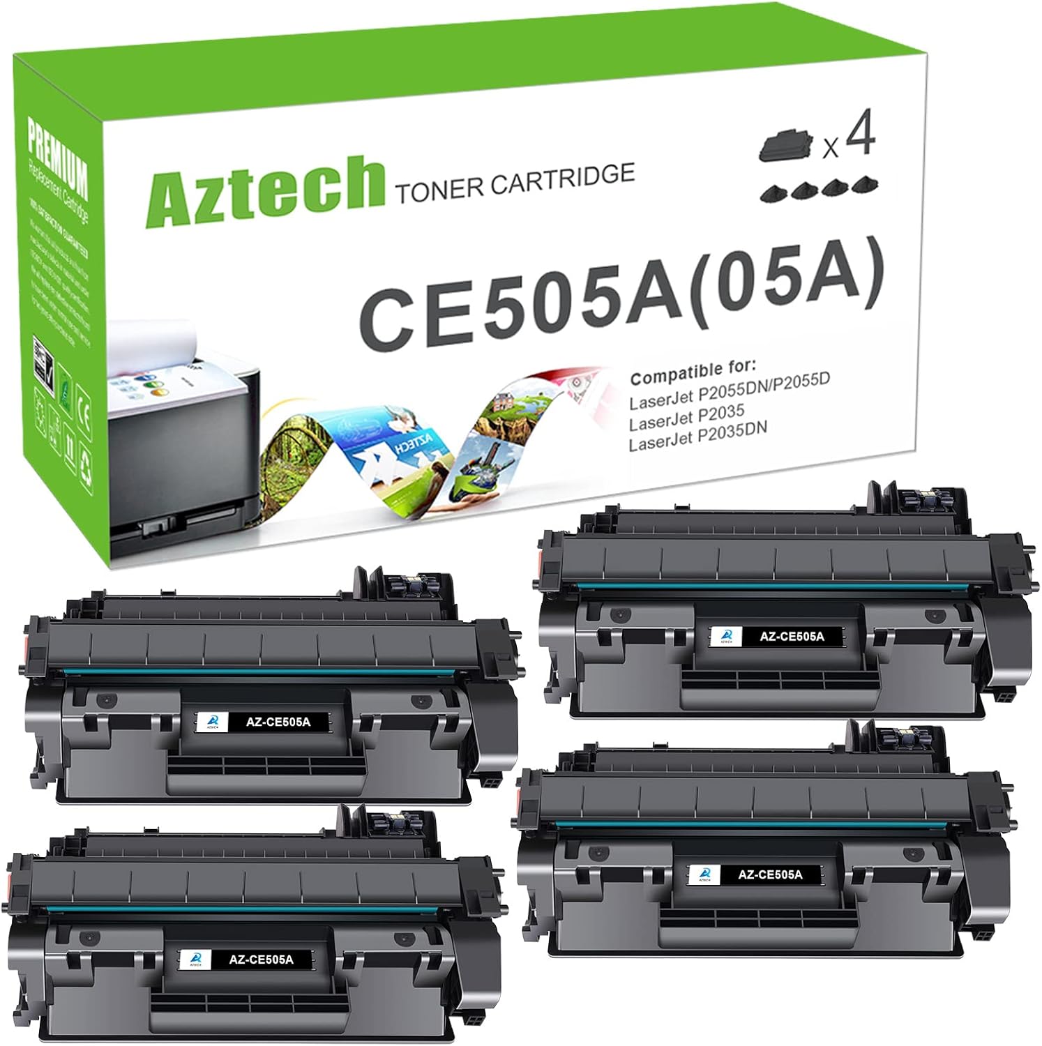 Aztech Compatible P2035 Toner Cartridge Replacement for HP Printers
