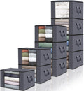 Fab totes 10 Pack Clothes Storage - 60L Foldable Fabric Bags