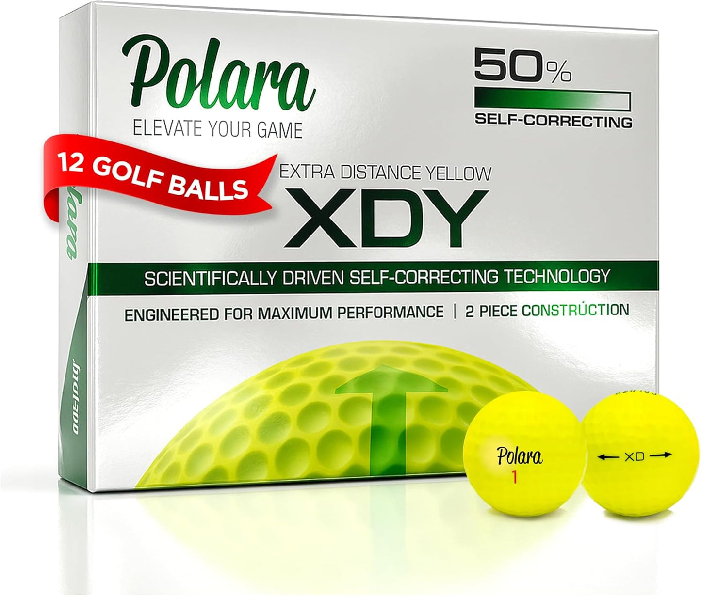 Polara Golf Self-Correcting Balls for Improved Accuracy & Feel