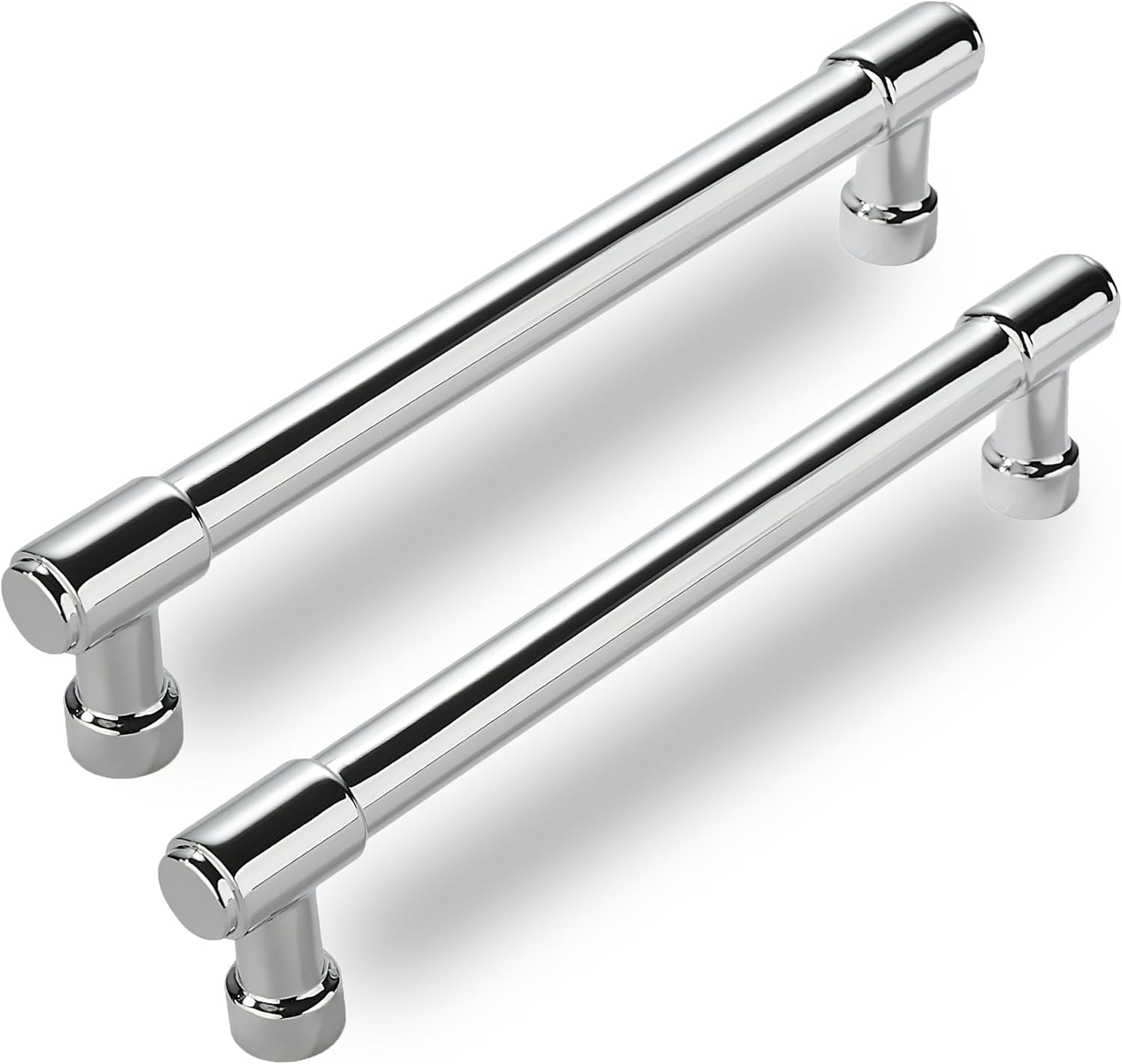 10 Pack Polished Chrome Cabinet Pulls for Kitchen Hardware