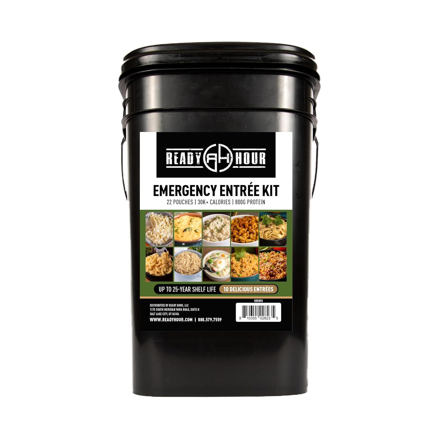 Ready Hour 120 Serving Entree Bucket for Emergency Food Supply