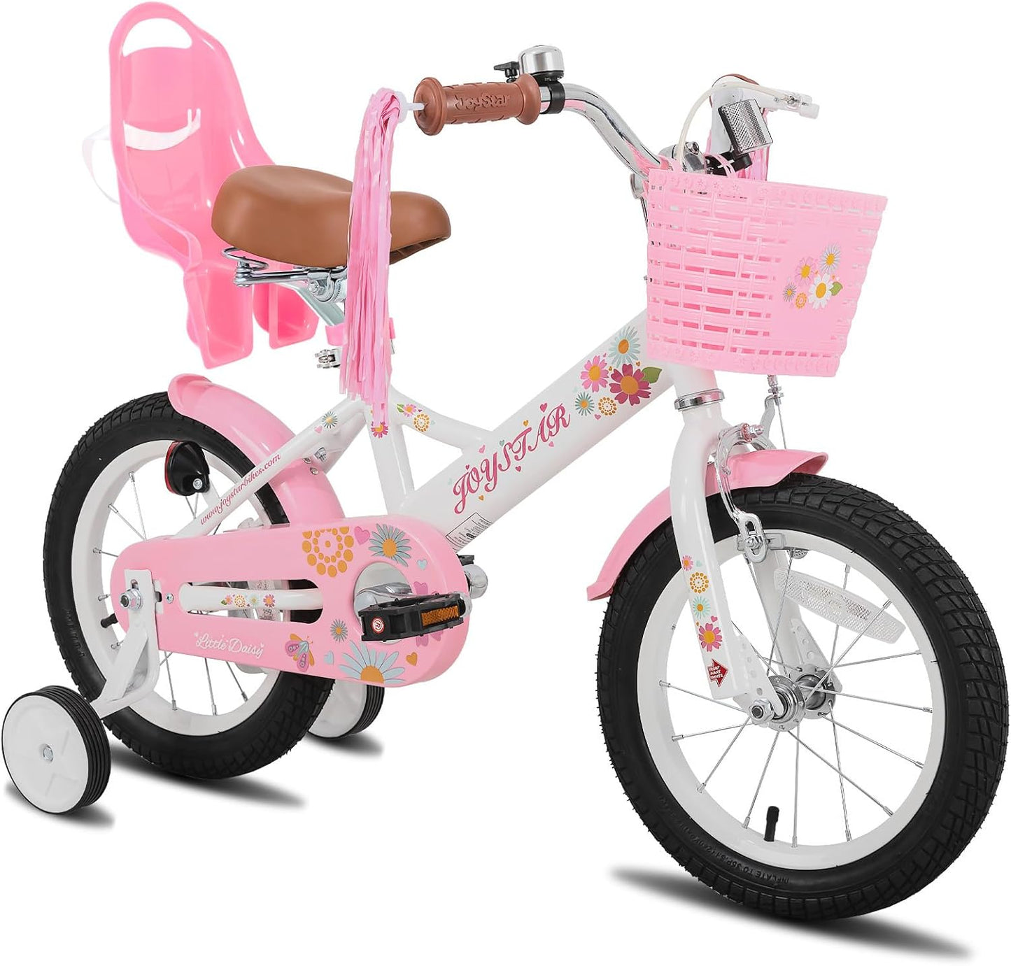 JOYSTAR Little Daisy Kids Bike for Ages 2-7 with Doll Seat