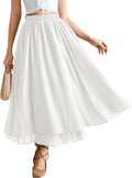 Scarlet Darkness Renaissance Maxi Skirt for Women - Flowy (Style P7JB)