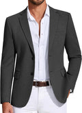 COOFANDY Mens Casual Blazer Knit Sport Coat Lightweight Two Button all