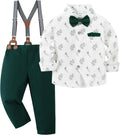 Toddler Boy Suit Set Gentleman Outfit - Formal Dress Shirt