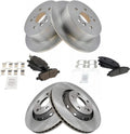 TRQ Front and Rear Brake Pad & Rotor Kit for 2009-2015 Toyota Venza