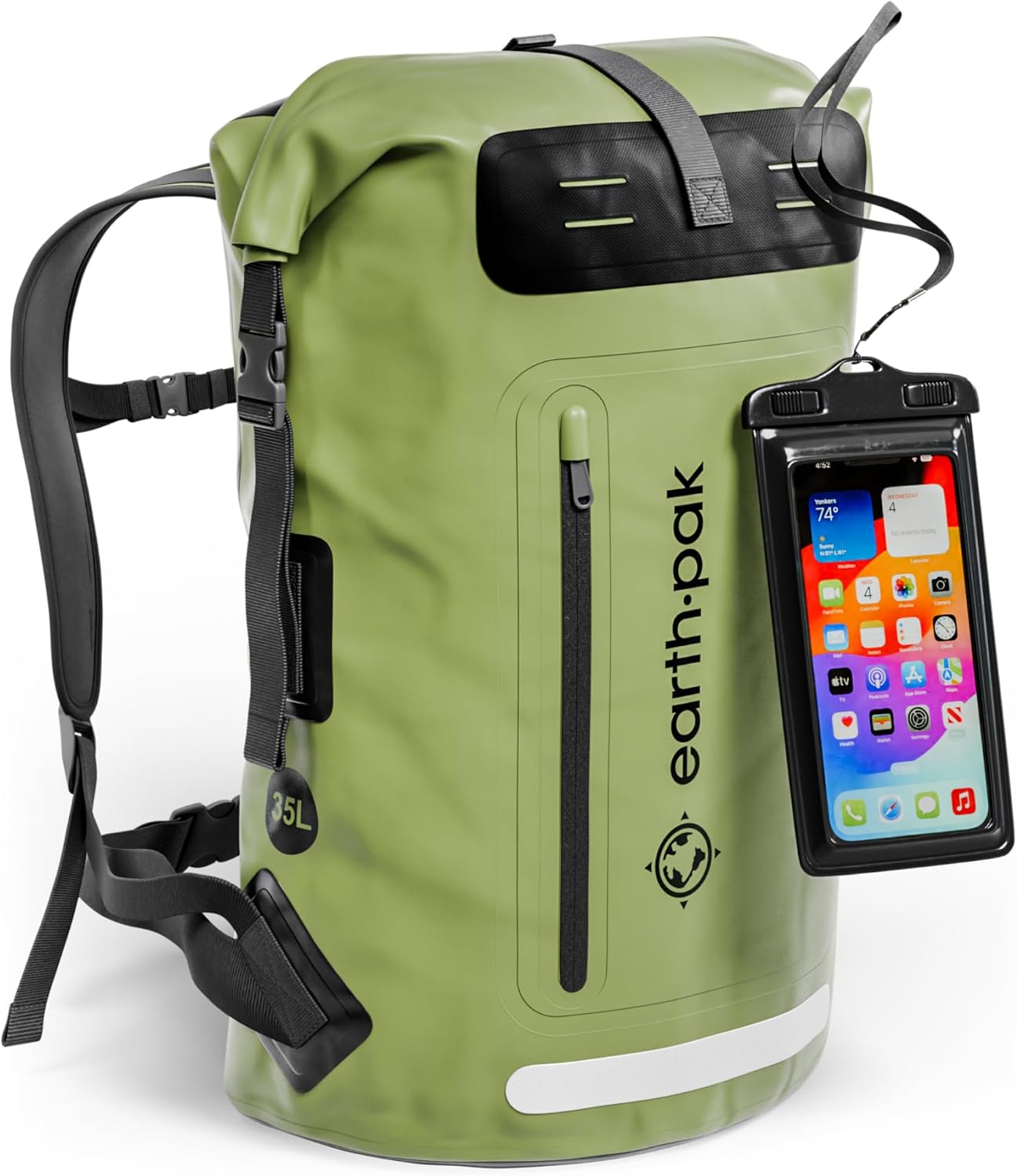 Earth Pak Waterproof Backpack - Heavy Duty Hiking Gear